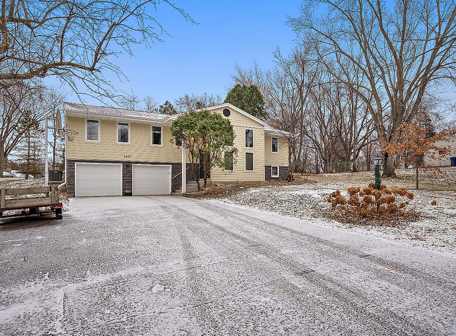 Our spacious driveway has room for up to six vehicles.