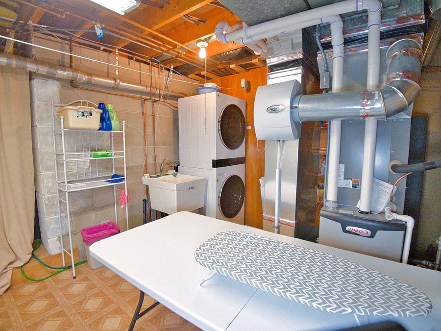Refresh your clothes with high efficiency appliances in our laundry room.