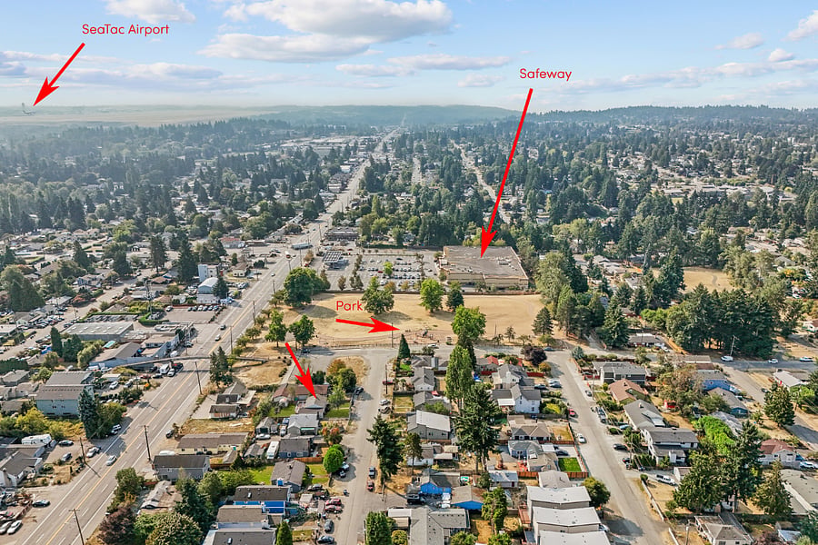 Close Proximity to Sea-Tac Airport, Puget Sound Park, Safeway, Gas Station