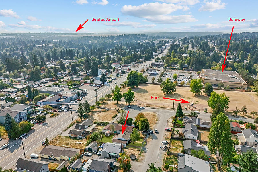 Close Proximity to Sea-Tac Airport, Puget Sound Park, Safeway, Gas Station