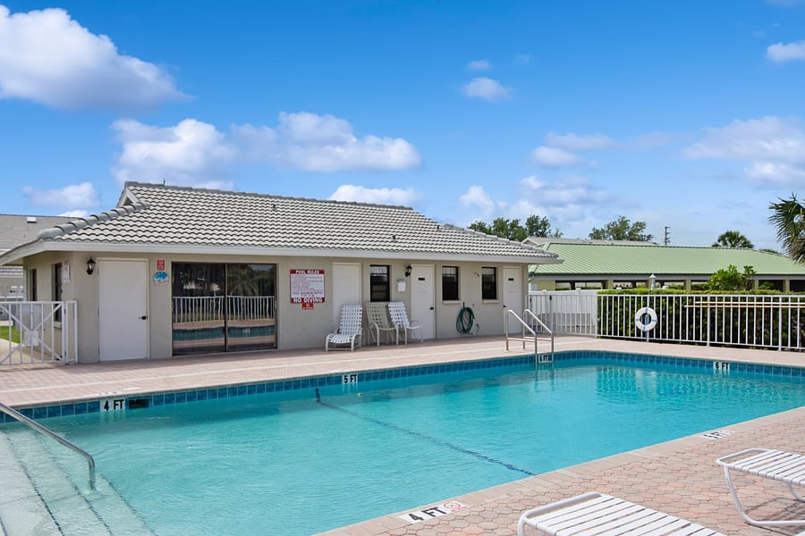 Pool clubhouse and bathrooms