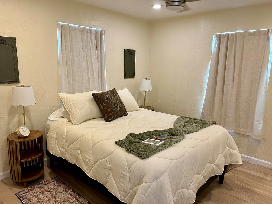 Primary bedroom queen bed brand new