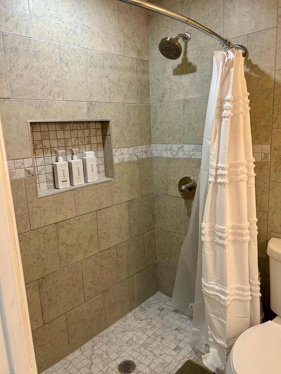 large shower new tile