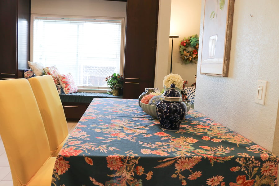 Dining area with comfortable seating