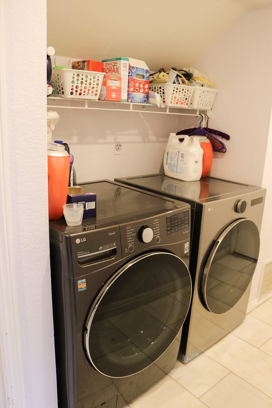 High efficiency washer and dryer