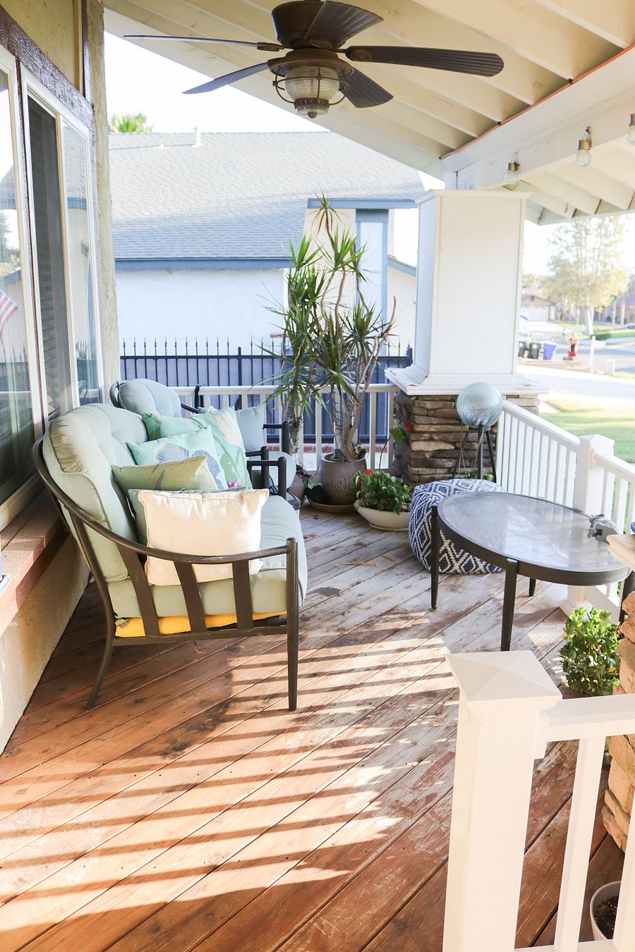 Cozy front porch for relaxing