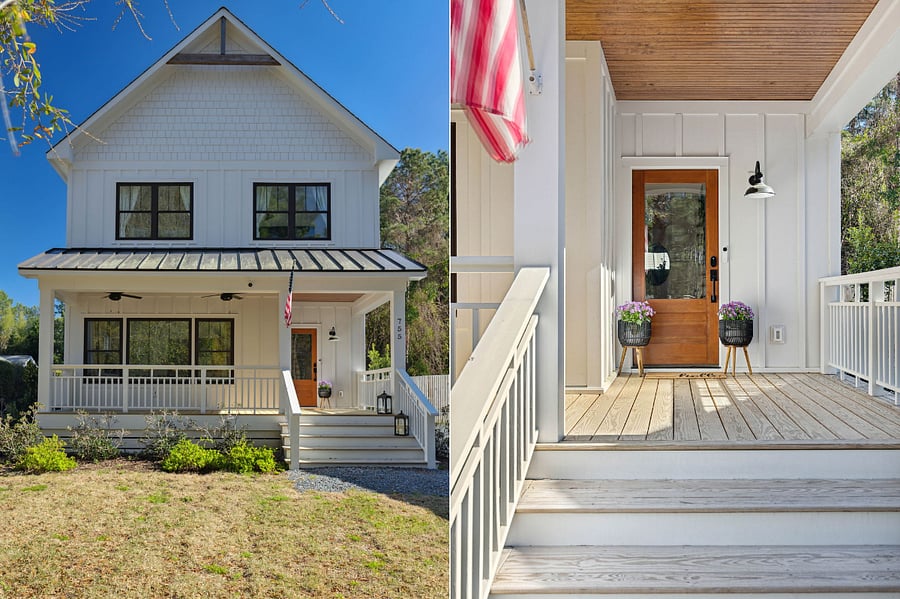 front of the home