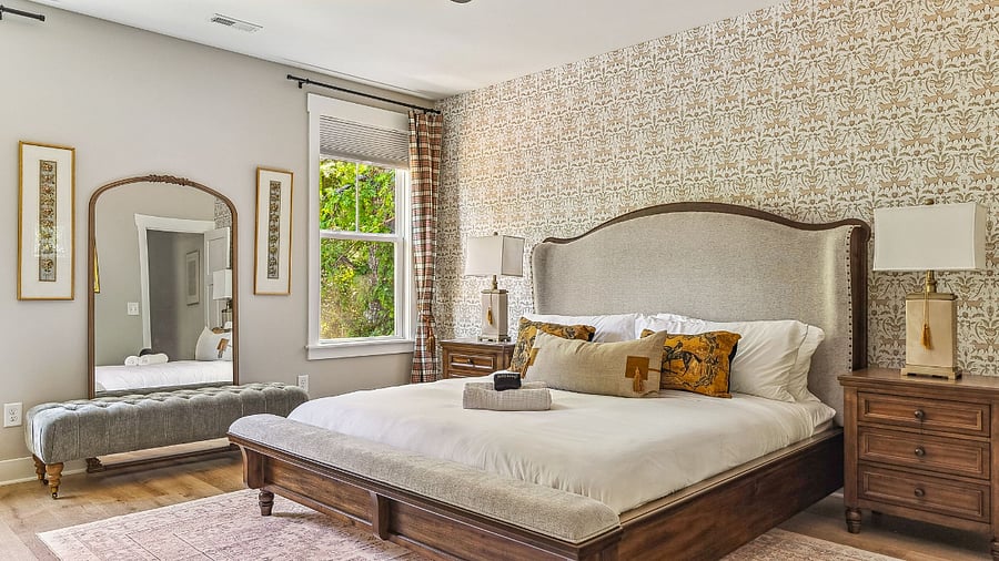 Upstairs Primary bedroom, King bed