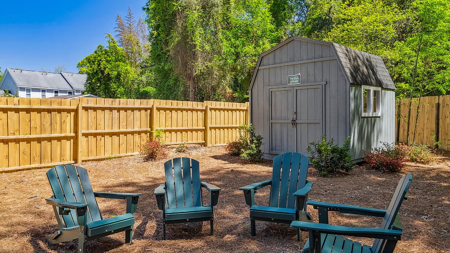 Backyard seating