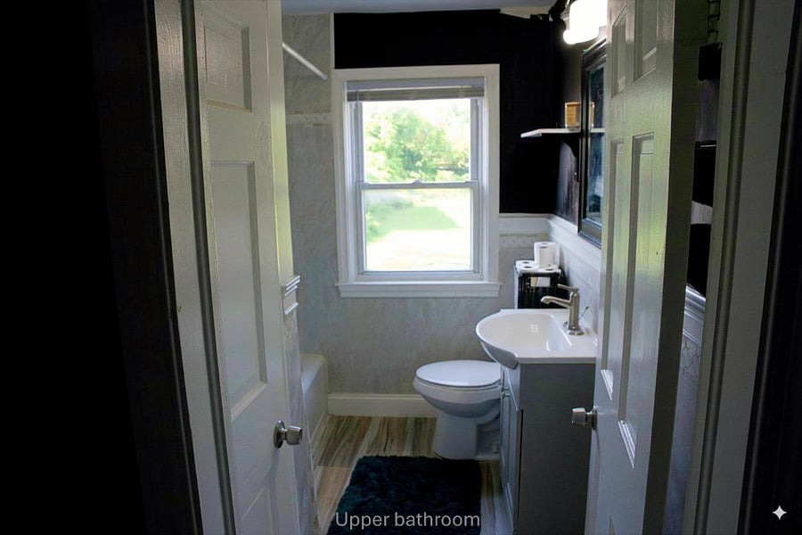 Shared upstairs bathroom
