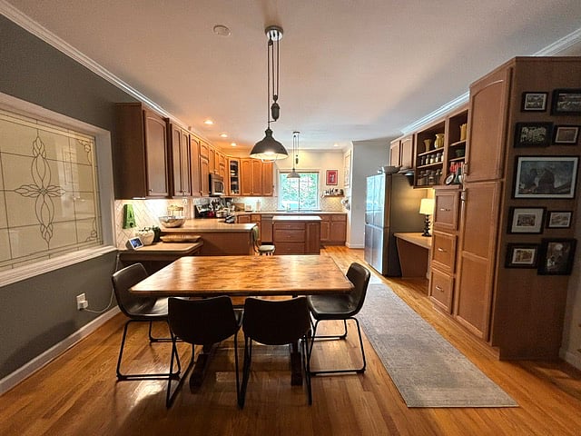Kitchen and dining area