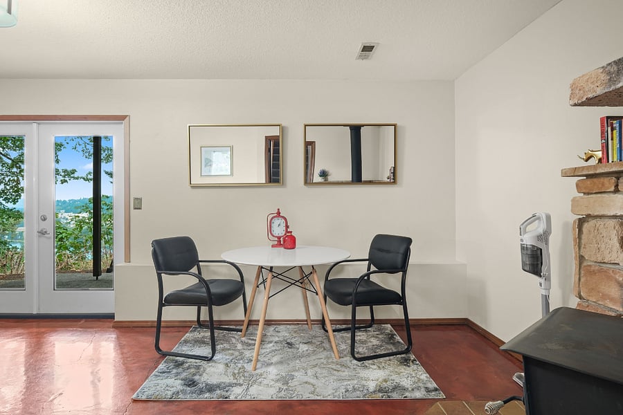 Downstairs living space