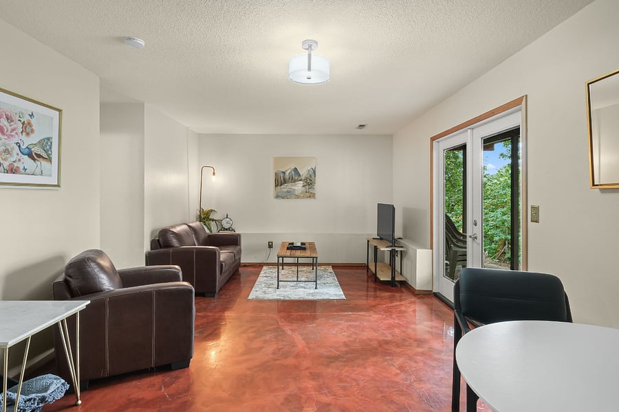 Downstairs living space