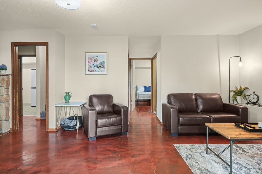 Downstairs living space