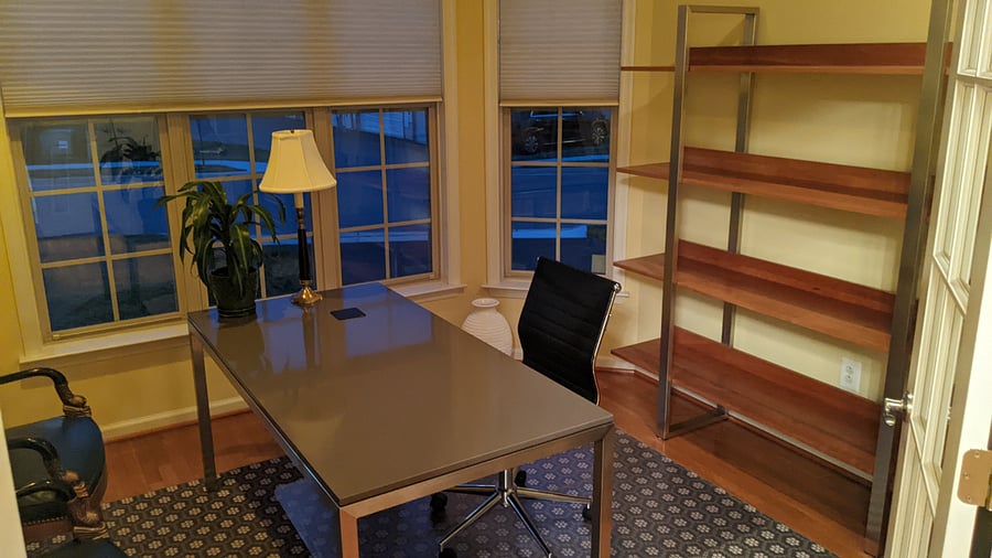 Office at the front of home