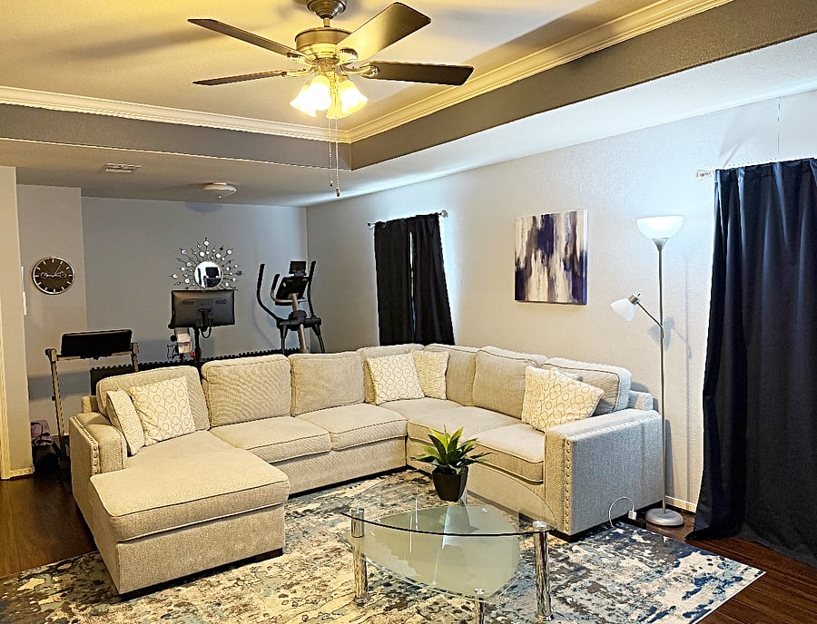 Shared TV Room & Gym/ Fitness Area