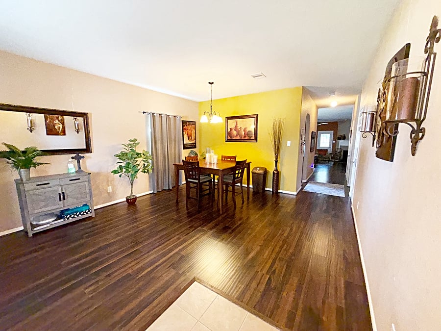 Entry View and Formal Dining Room