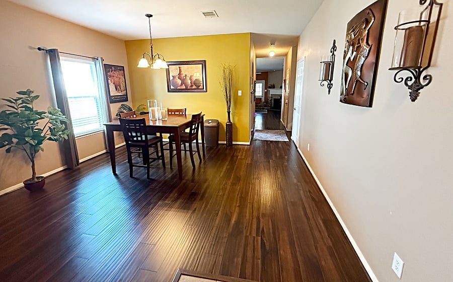 Entry View and Formal Dining Room