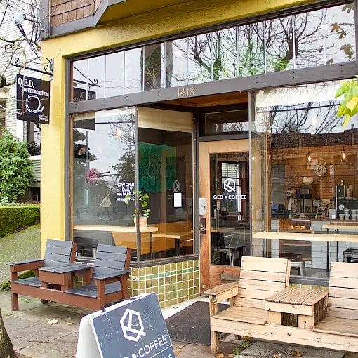 Local coffee shop just a few blocks away