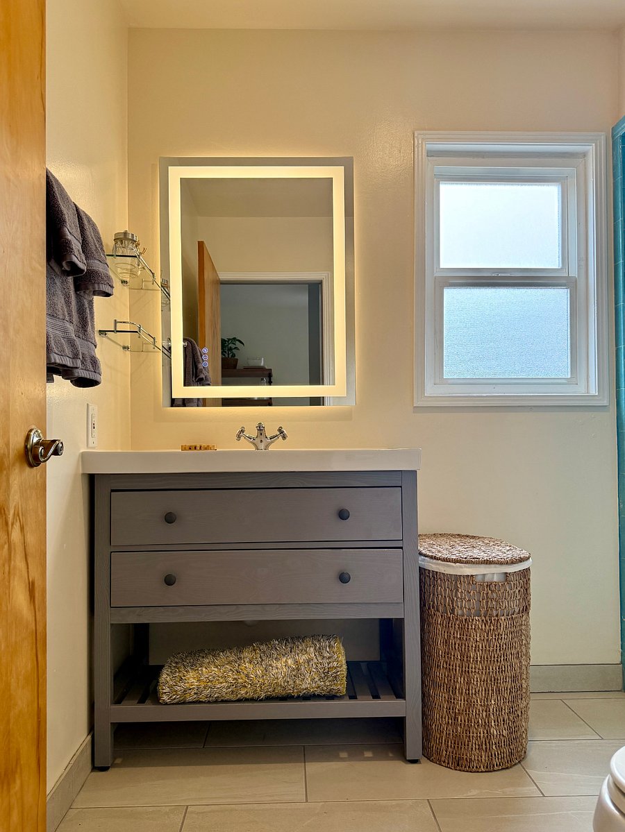 freshly renovated private bathroom