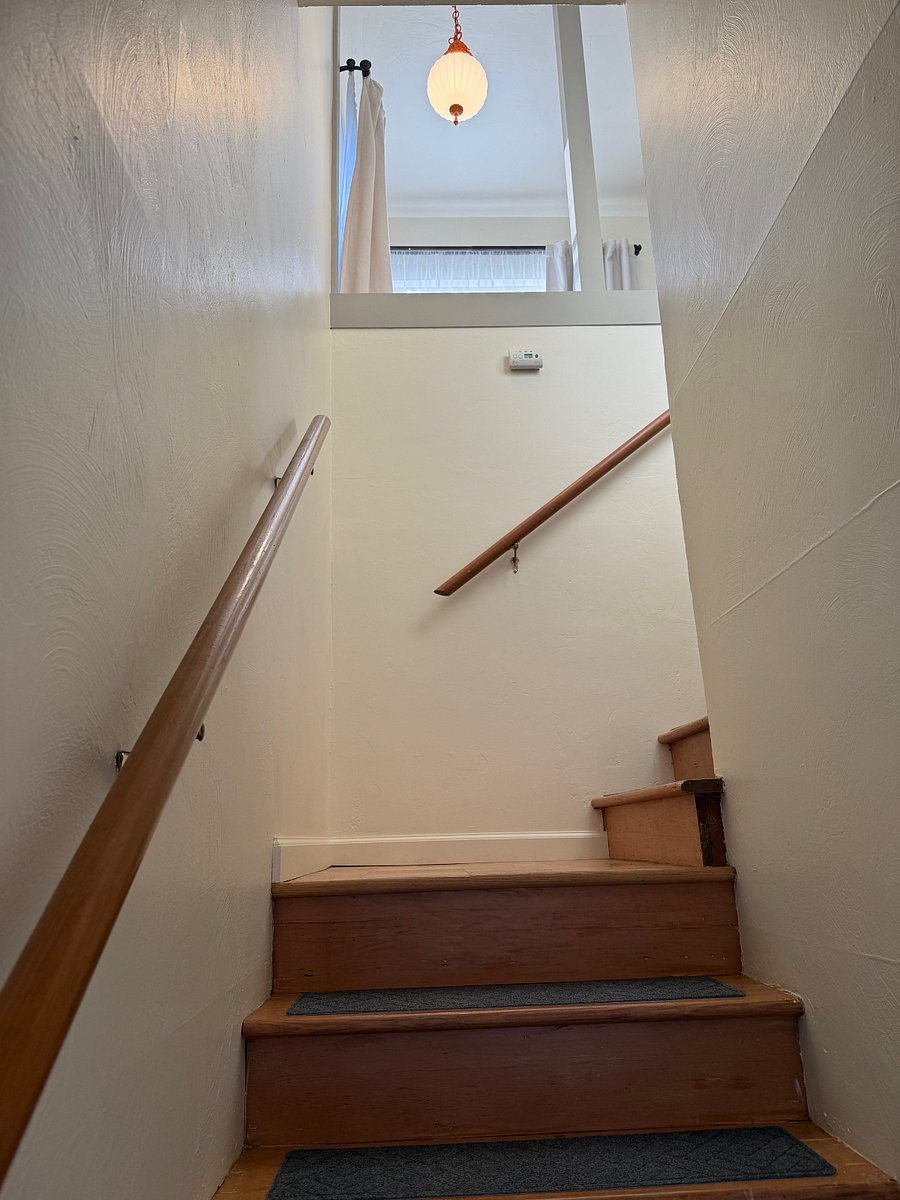 private entrance/stairs to the room