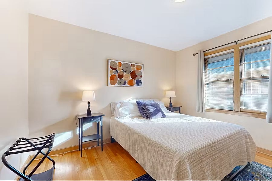 2nd bedroom with dedicated work station (not shown)