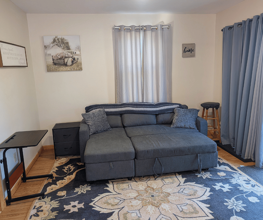 Couch Pulls out into bed