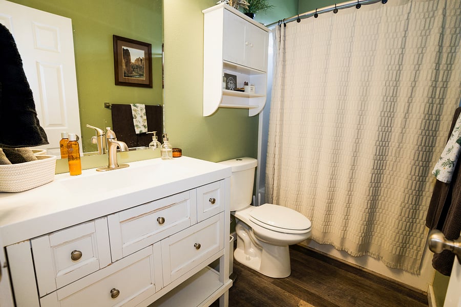 Hallway bathroom (directly outside 2nd bedroom)