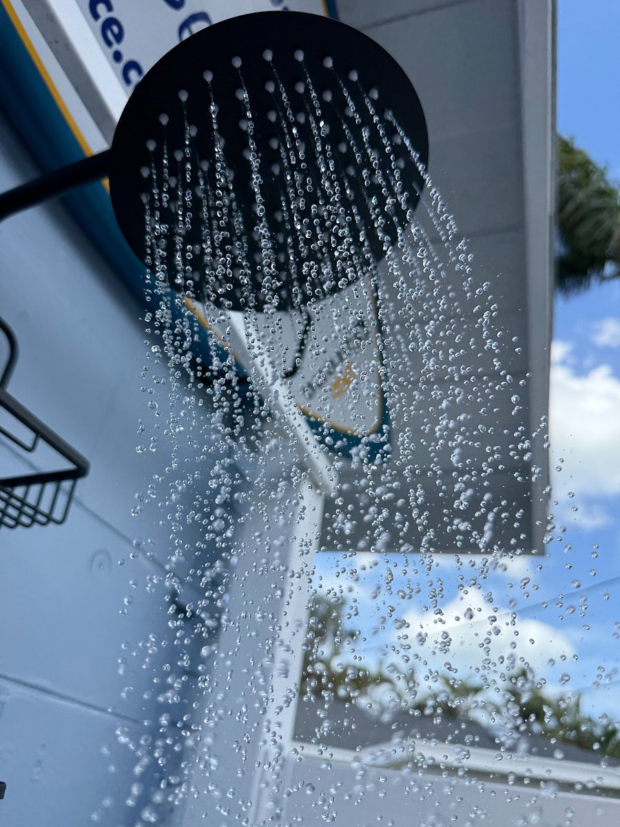 Outdoor Shower with hot water