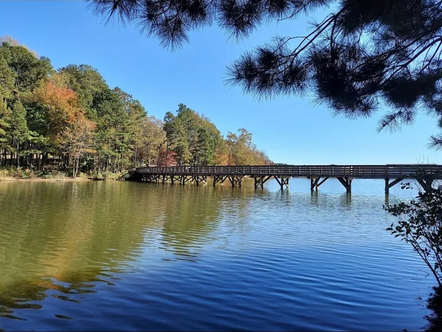 Lake at the Internationa Park walking distance from residence.
