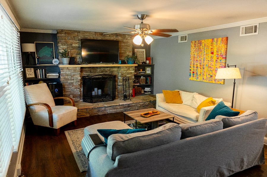 Living room with Smart TV