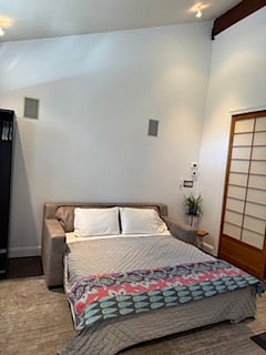 Office or pullout king memory foam bedroom