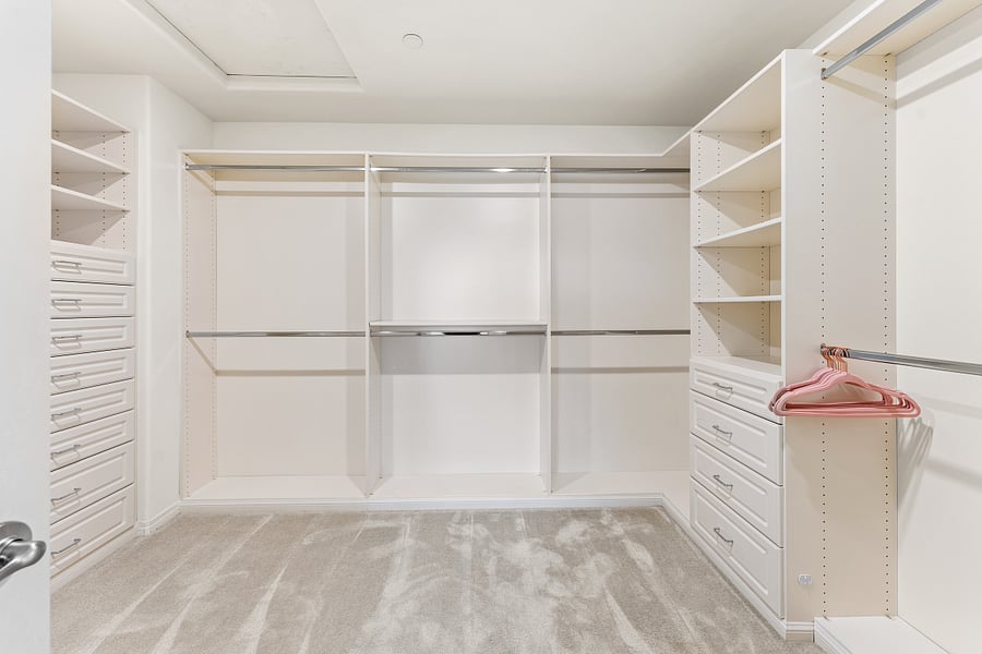 2nd floor- master bedroom with large walk in closet