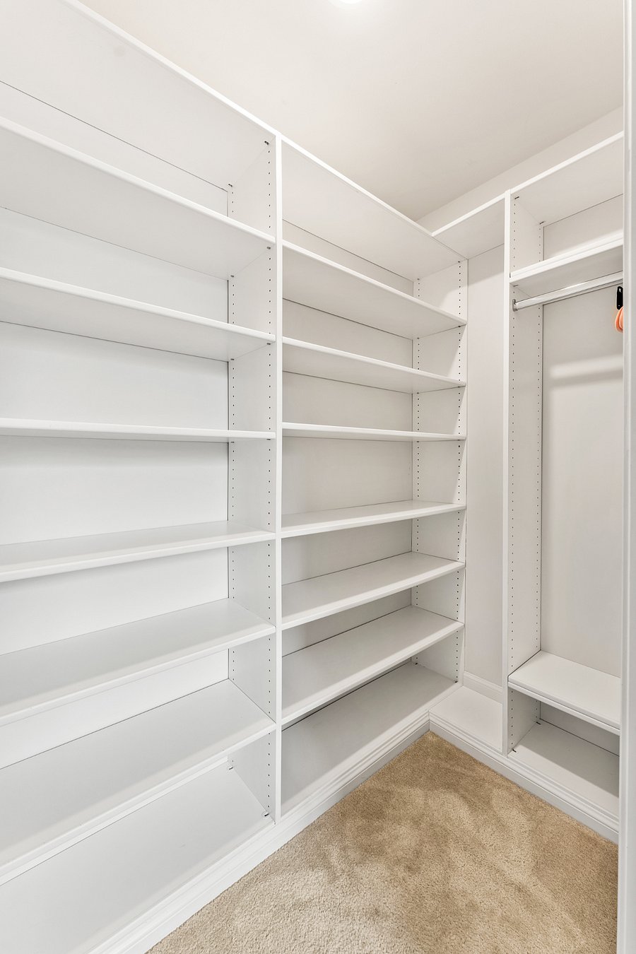 1st floor full size room walk in closet