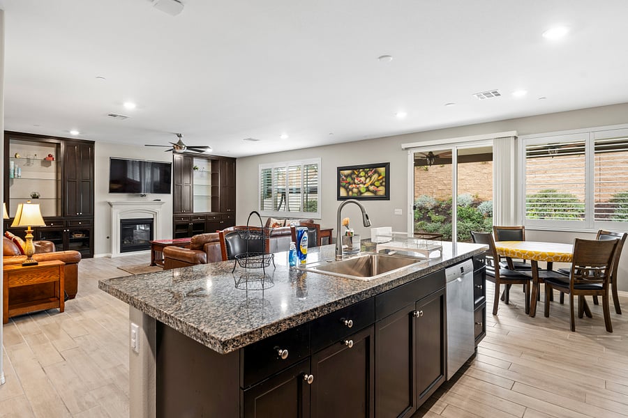 1st floor kitchen and living room