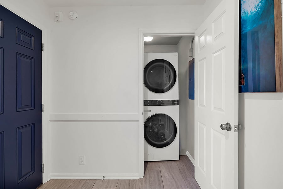 In-unit LG Smart washer and dryer for convenient, stress-free laundry during your stay.
