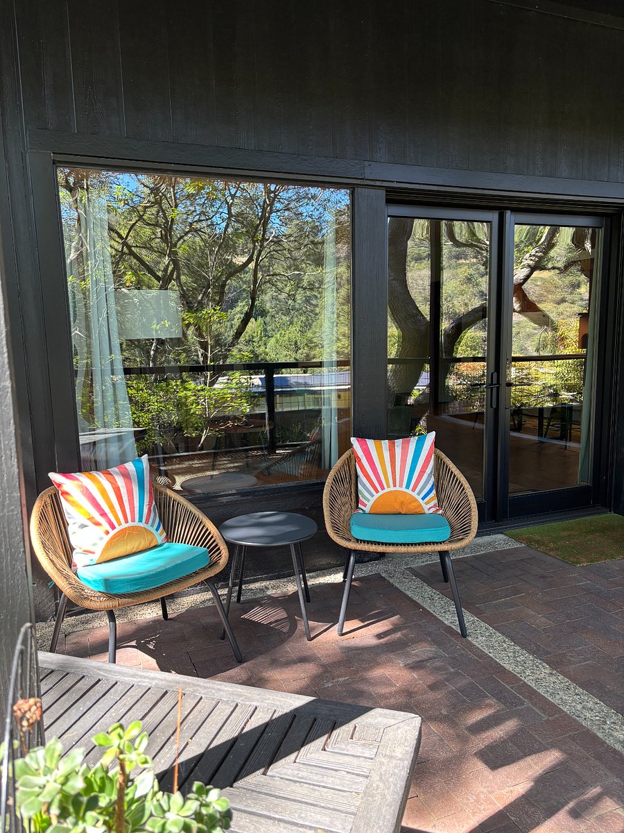 Comfortable outdoor seating.