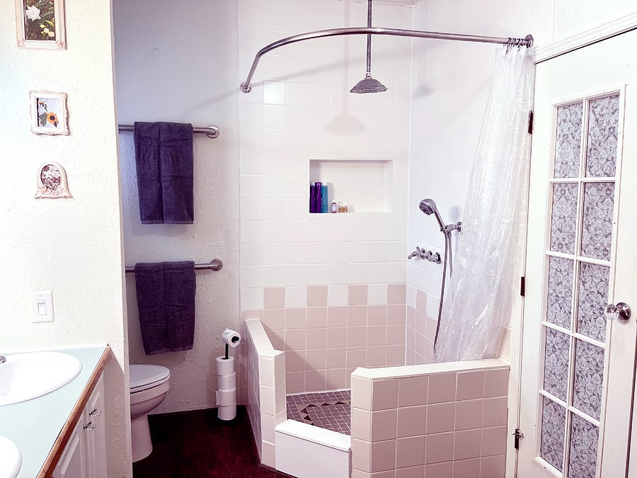 Master Bathroom (Rain Head Shower and Shower Wand)