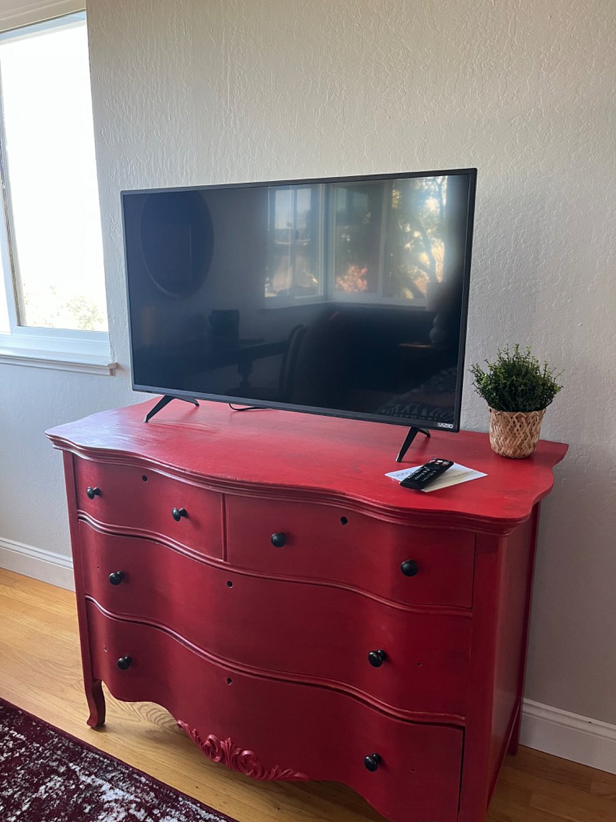 Smart tv in King bedroom