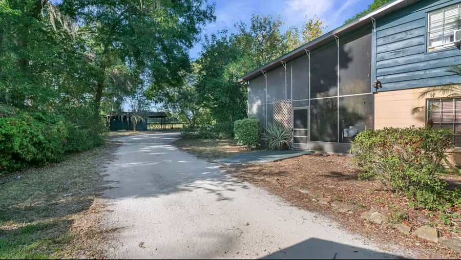 The home sits on over an acre with the backyard looking out over fields and an equine center. There is lots of room for parking. With very little light pollution enjoy star gazing or meteor watching at night. Surrounded by nature enjoy the peace.
