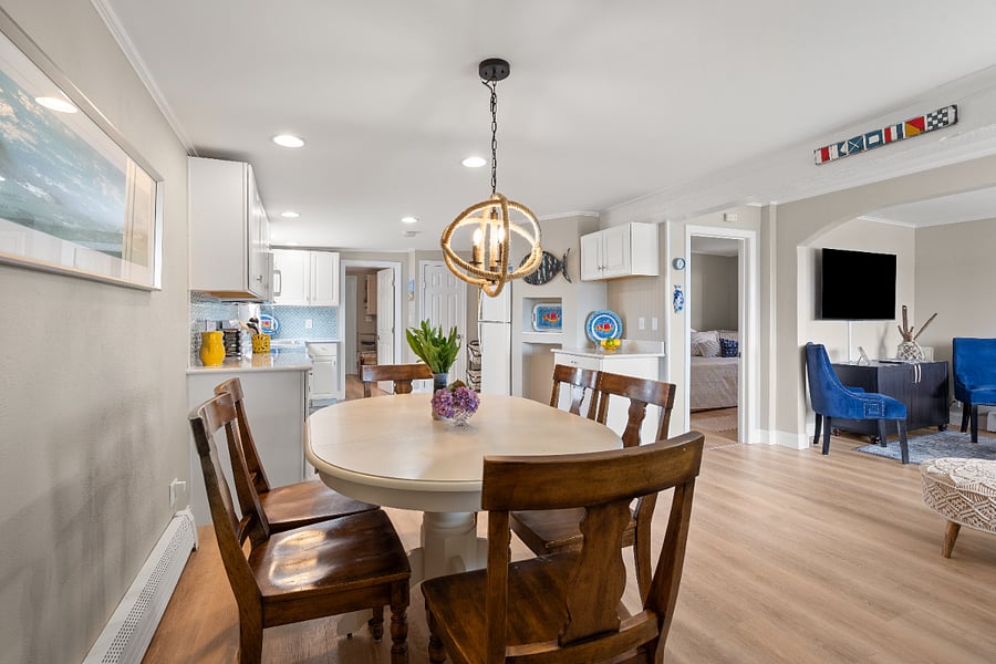 Airy, open concept living area