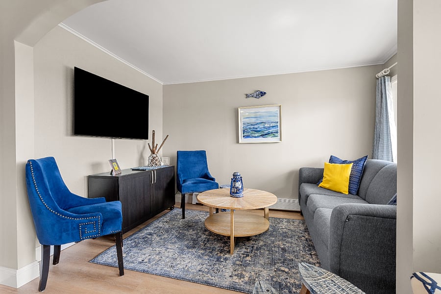 Comfy furniture and google TV