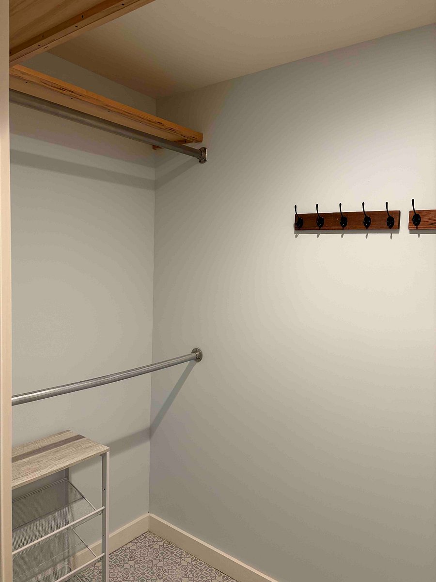 Master walk-in closet