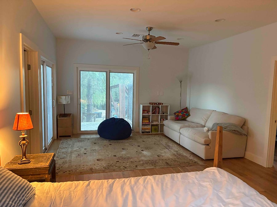 Master Bedroom Sitting Area-opens onto wrap around deck