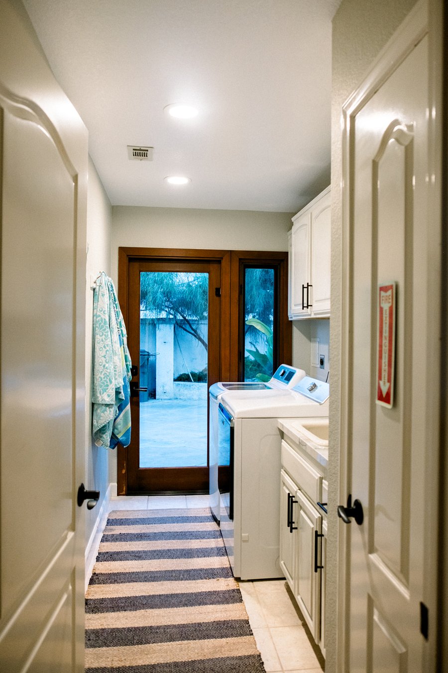 Laundry and entry from garage on first floor