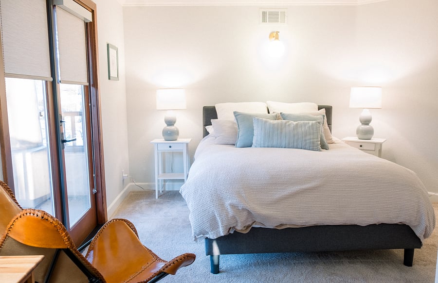 Queen bedroom with balcony 2nd floor
