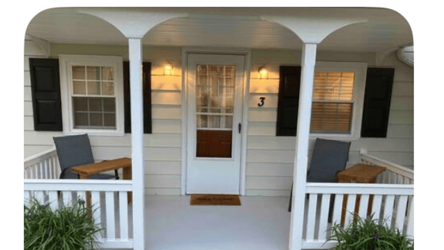 Covered Front porch entry