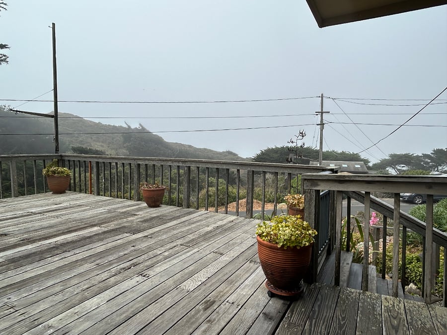 Front deck.