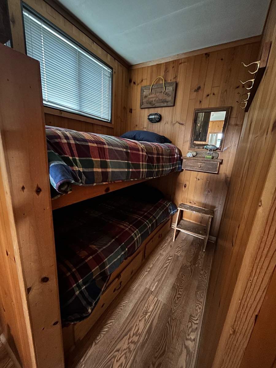 Two bunk beds.