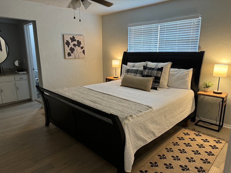 Master bedroom view from door